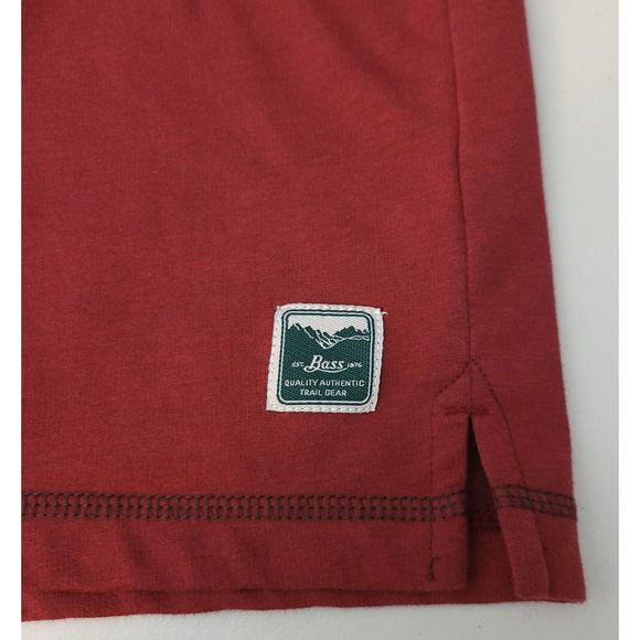 G. H. Bass & Co. Men's XXL Quarter Zip Pull Over Long Sleeve Red Shirt Pre-Owned - Picture 6 of 10